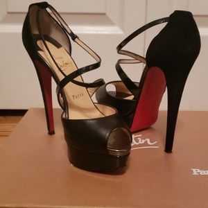 Black Cross Me Louboutin Shoes